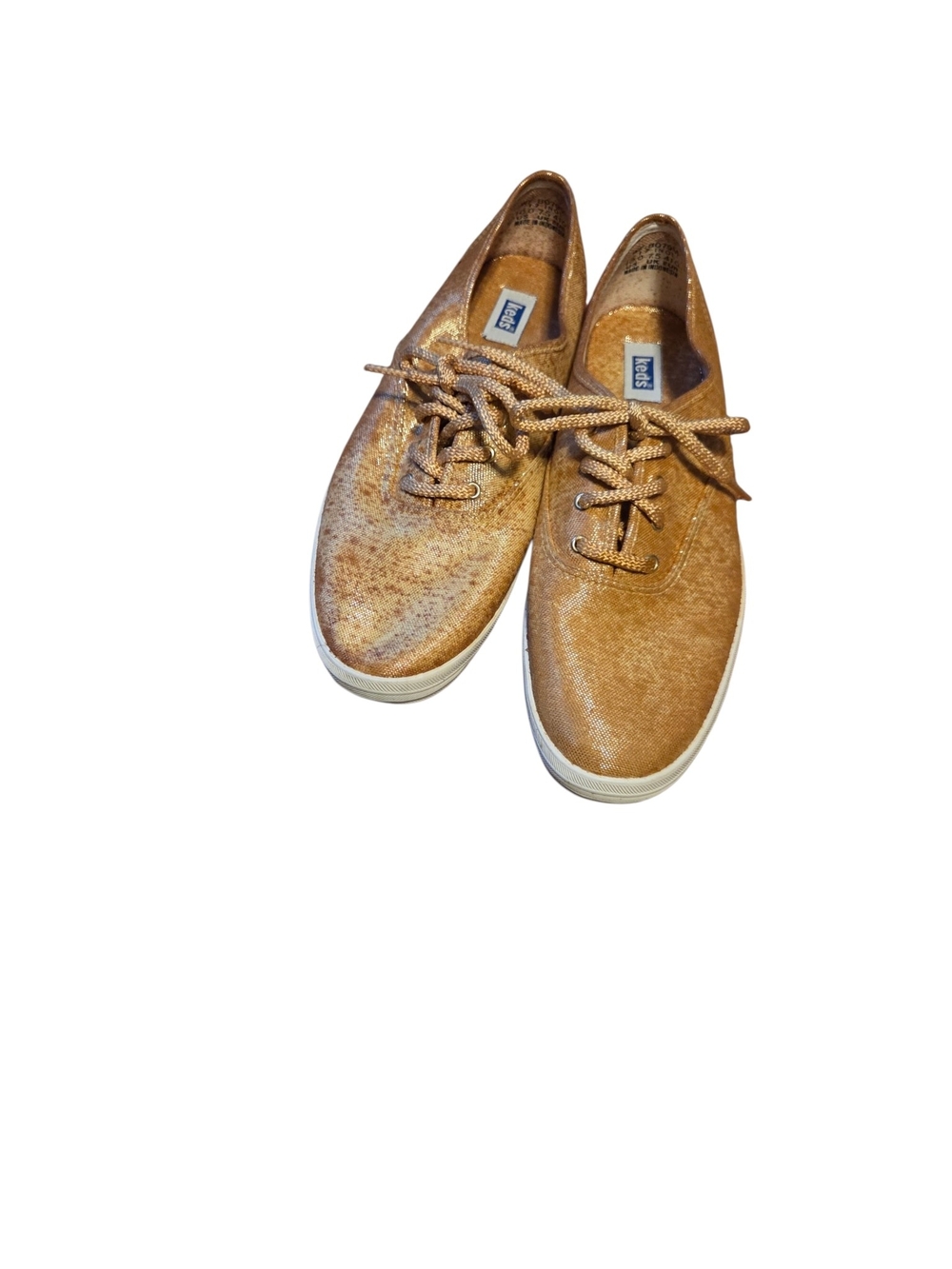 Keds Women’s Metallic Bronze Canvas Sneakers - Picture 4 of 7